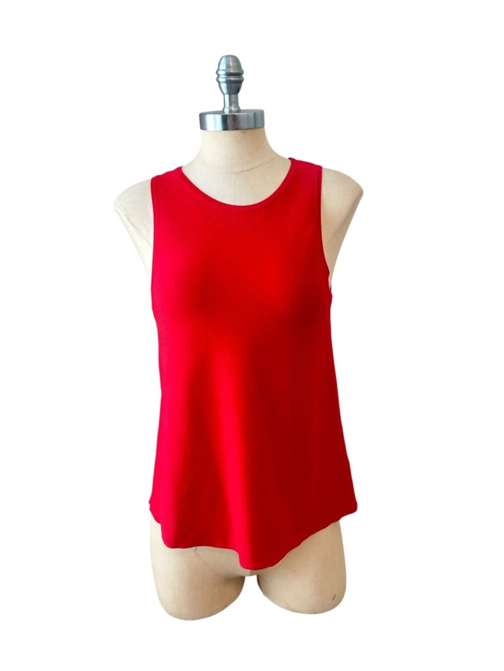 Milly Red Sleeveless Knit Tank Top Womens Small